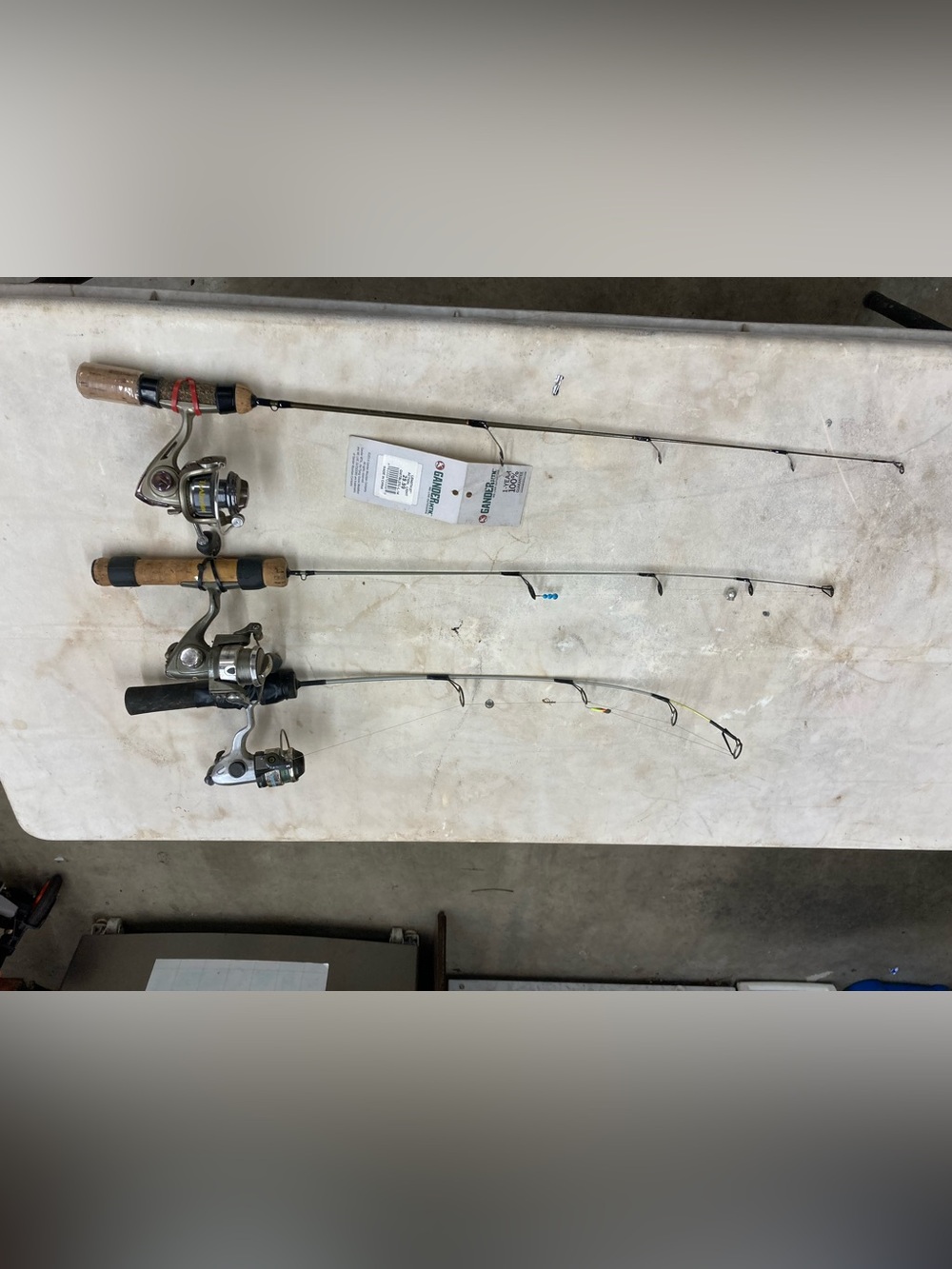 Ice fishing rods